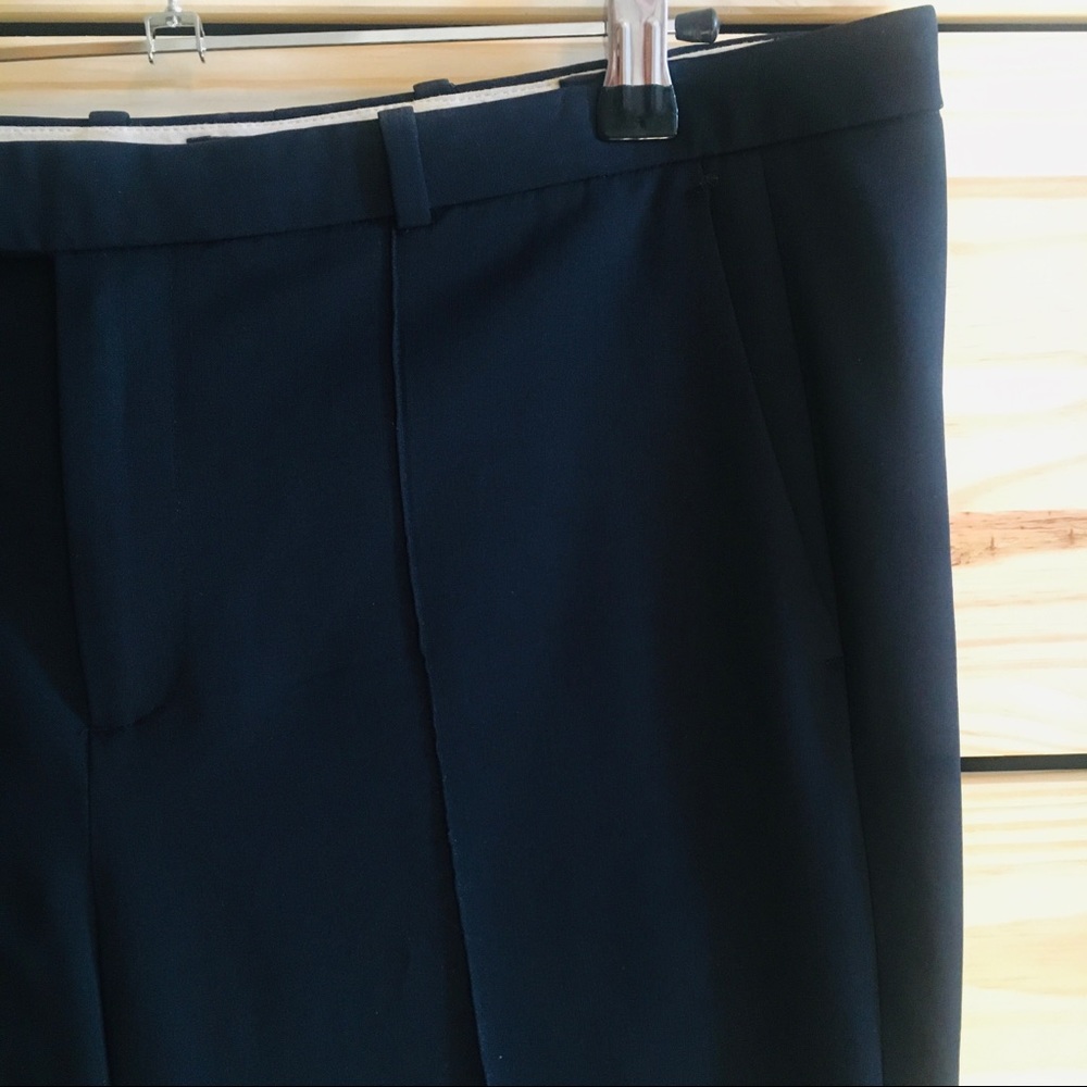 J Crew navy slacks with pleat